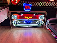 Neon chevrolet bel air 1957 bord (152 cm) - diverse lichte uitrusting - afbeelding 1 van  2