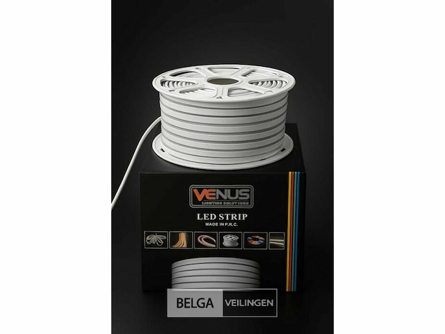 Neon led strip 50m - 8w/m - groen - ip65 waterdicht (x2) - afbeelding 3 van  6