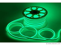 Neon led strip 50m – 8w/m – groen – ip65 waterdicht (x2) - afbeelding 1 van  5