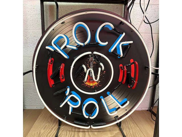 Neon sign rock'n-roll - diverse lichte apparatuur - afbeelding 2 van  2
