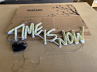 Neon verlichting hoagard - time is now (3st) - afbeelding 2 van  3
