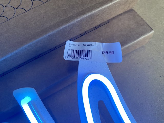 Neon verlichting hoagard - too cool for you (3st) - afbeelding 2 van  3