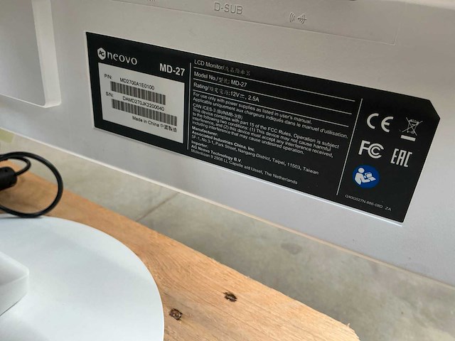 Neovo md-27 monitor (3x) - afbeelding 5 van  5