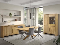 Nepal rechthoekige tafel 200 cm met sterpoot in massief hout - afbeelding 3 van  3