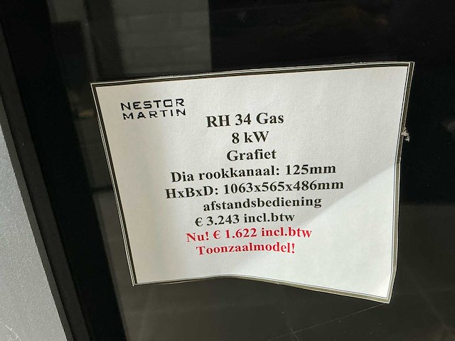 Nestor martin rh 34 gas open verbranding gaskachel - afbeelding 2 van  5