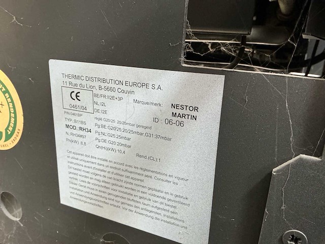 Nestor martin rh 34 gas open verbranding gaskachel - afbeelding 4 van  5