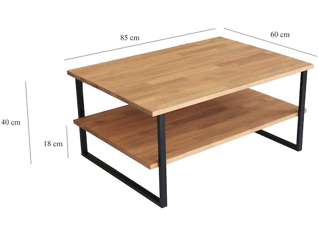 Neta c salontafel | grenenhout | eiken - afbeelding 7 van  7