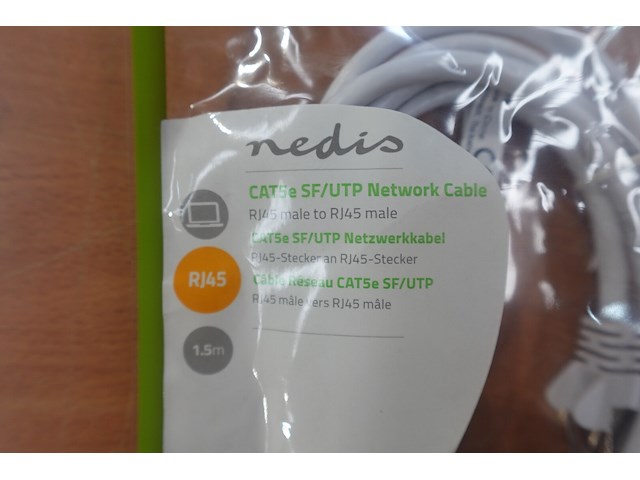 Netwerkkabel cat5e 1,5 m nedis - afbeelding 3 van  3