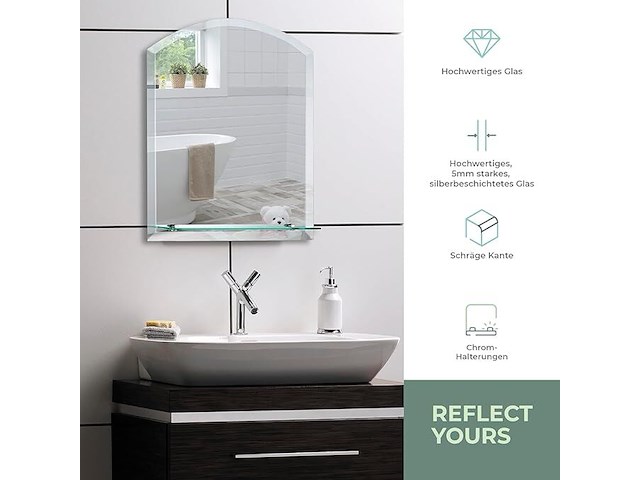 Neue design afgeronde badkamerspiegel - afbeelding 4 van  4