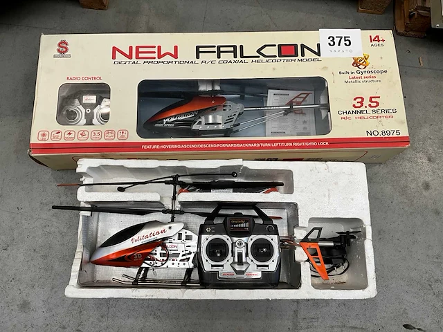 New falcon rc helikopter (2x) - afbeelding 1 van  6