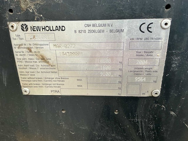 New holland - bb960rt - baler - 2004 - afbeelding 14 van  21