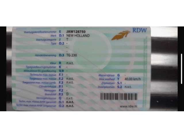 New holland tg 230 landbouwtractor - afbeelding 15 van  23