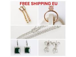 New lab grown jewelry auction - free delivery eu