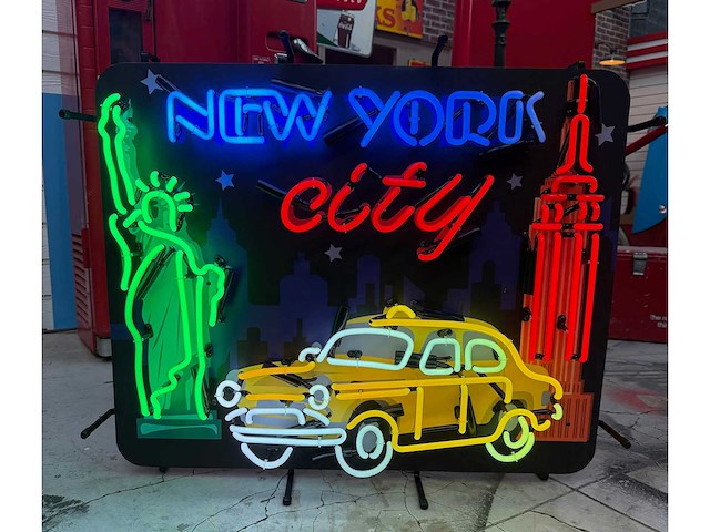New york city neonbord - diverse lichtapparatuur - afbeelding 2 van  2