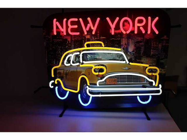 New york taxi - neon verlichting - afbeelding 1 van  2