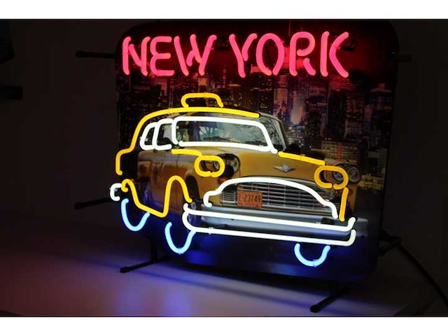 New york taxi - neon verlichting - afbeelding 2 van  2