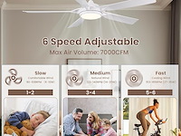 Newday plafondventilator (142 cm) - afbeelding 3 van  6