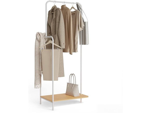 Newlux hangy wood 100 kledingrek - afbeelding 1 van  1