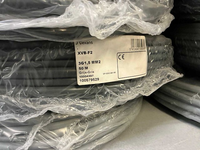 Nexans/cebec xvb-f2 3g1.5 50m rollen elektriciteitskabel (45x) - afbeelding 6 van  9