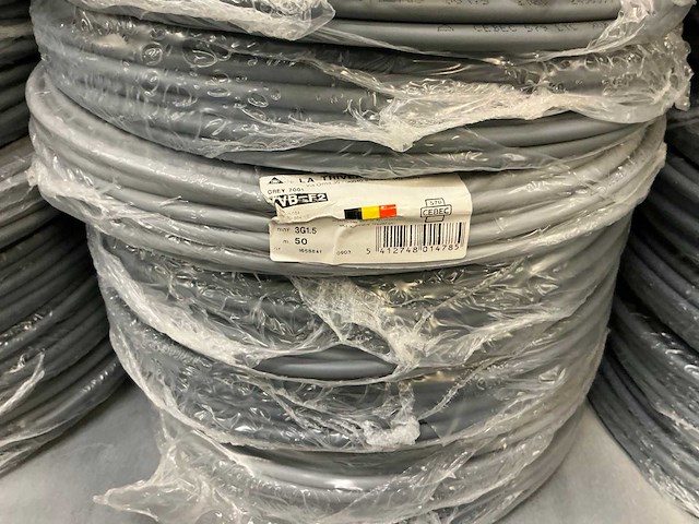 Nexans/cebec xvb-f2 3g1.5 50m rollen elektriciteitskabel (45x) - afbeelding 8 van  9