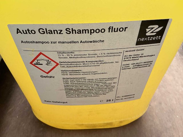 Nextzett inhoud 25 liter glansschampoo - afbeelding 2 van  2