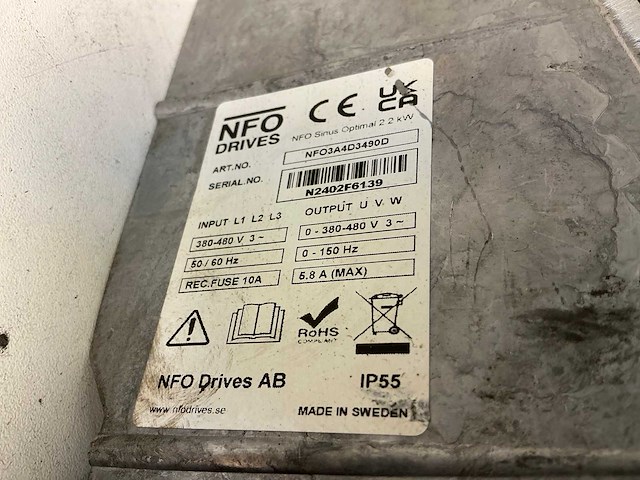 Nfo nfo3a4d3490d frequentieregelaar (3x) - afbeelding 7 van  7