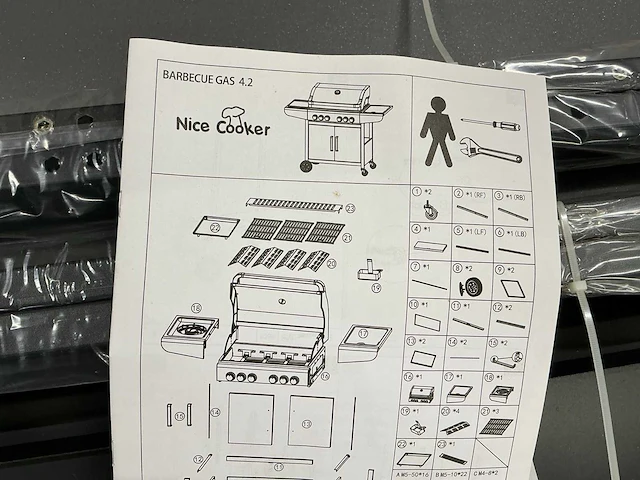 Nice cooker kentucky 4.2 gas bbq - afbeelding 3 van  11