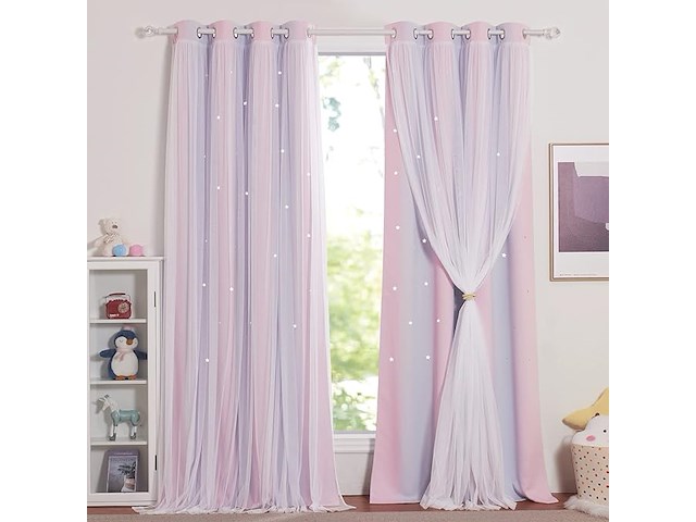 Nicetown gordijnen voor meisjeskamer - afbeelding 1 van  5