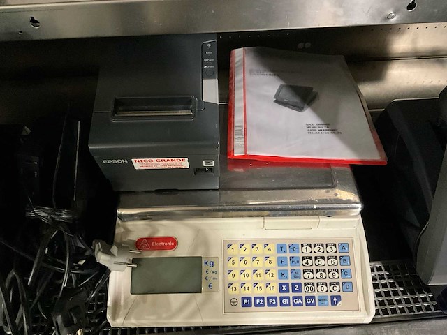 Nico grande compleet kassasysteem + weegschalen - functioneel (2x) - afbeelding 4 van  7