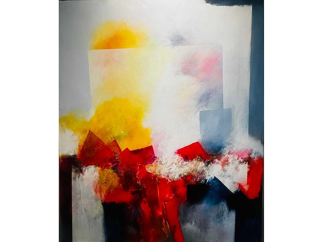 Nicolas yon - acryl op doek - groot werk - afbeelding 1 van  5
