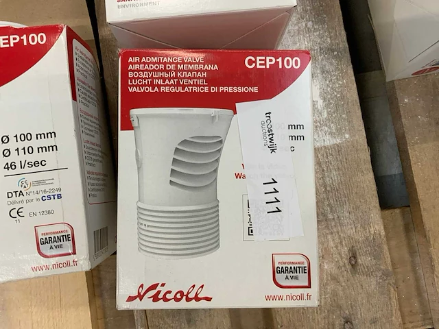 Nicoll cep100 ventilatie klep (14x) - afbeelding 2 van  4
