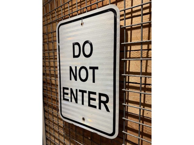 "niet betreden" verkeersbord - decoratief object - afbeelding 2 van  2