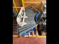 Niet-gemotoriseerde roltransportband 90°