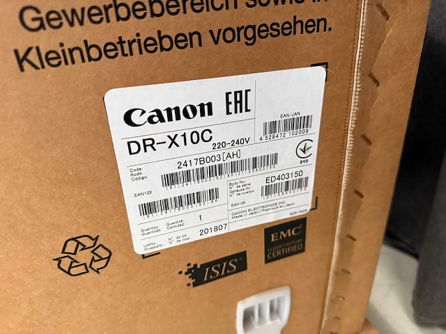 (nieuw) canon imageformula dr-x10c - professionele documenten scanner - afbeelding 5 van  5