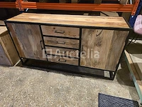 Nieuw dressoir 165 cm massief hout mango hout nieuw - afbeelding 1 van  1