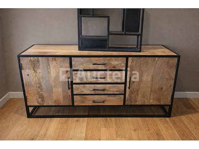 Nieuw dressoir 165cm massief hout mangohout - afbeelding 1 van  1