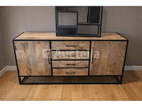 Nieuw dressoir 165cm massief hout mangohout - afbeelding 1 van  1