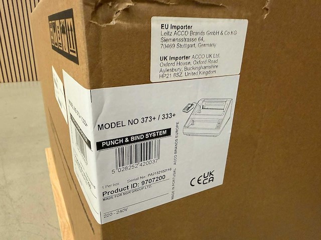 (nieuw) gestetner 373+ / 333+ pons & bind - inbindmachine - afbeelding 3 van  4