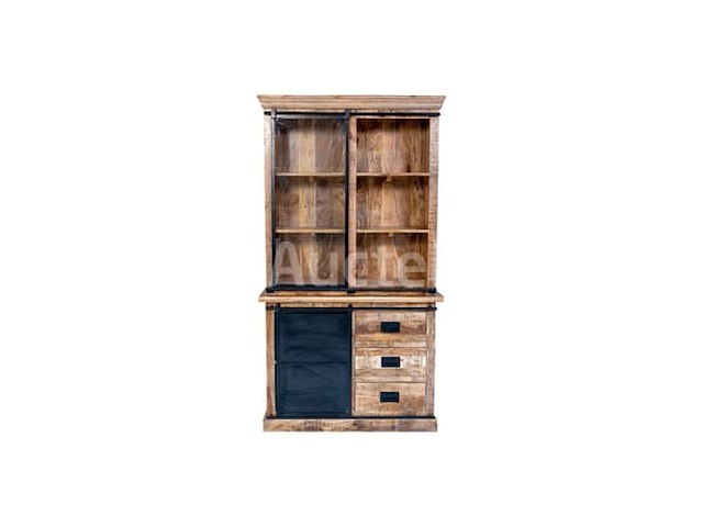 Nieuw massief houten porselein kast 120x45x220cm - afbeelding 1 van  1