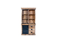 Nieuw massief houten porselein kast 120x45x220cm - afbeelding 1 van  1