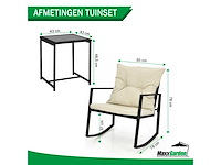 Nieuwe 22403 tuinset balkonset 3 delig - afbeelding 2 van  2