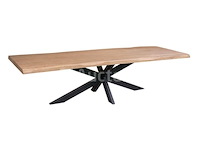 Nieuwe 300cm massieve mangohouten tafel met onregelmatige randen - afbeelding 1 van  1