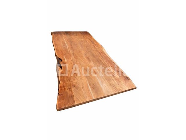 Nieuwe acacia massief houten tafel met natuurlijke randen 160x90x5cm hoogte 77cm - afbeelding 1 van  3