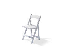 Nieuwe ceremonie klapstoel wit per 8