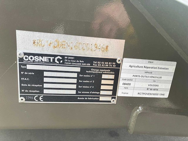 Nieuwe cosnet - 2024 - porven 160 - carrier - afbeelding 7 van  17