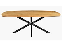 Nieuwe deense massief houten tafel 210x100x3cm hoogte 77cm - afbeelding 1 van  2