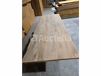 Nieuwe eettafel 300 cm onregelmatige randen in mangohout - afbeelding 1 van  3
