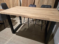 Nieuwe hoge tafel acacia 160 cm voet u - afbeelding 1 van  1