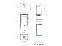 Nieuwe houtkachel 470x400x970mm - afbeelding 3 van  3