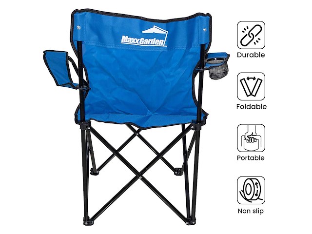 Nieuwe kampeerstoel campingstoel opvouwbaar 2 stuk in draagtas - afbeelding 4 van  4